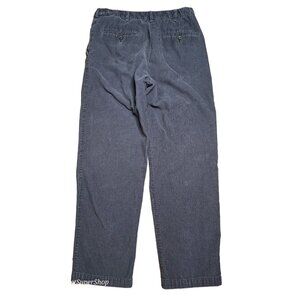 Vintage Haggar Mens Pants 34"x32" Blue/Gray Corduroy Straight Leg Flat Front